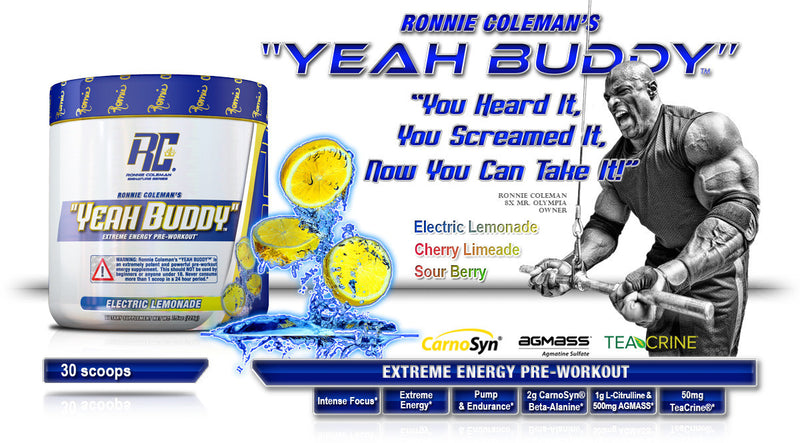 Ronnie Coleman Yeah Buddy Pre-Workout shops 30 servings